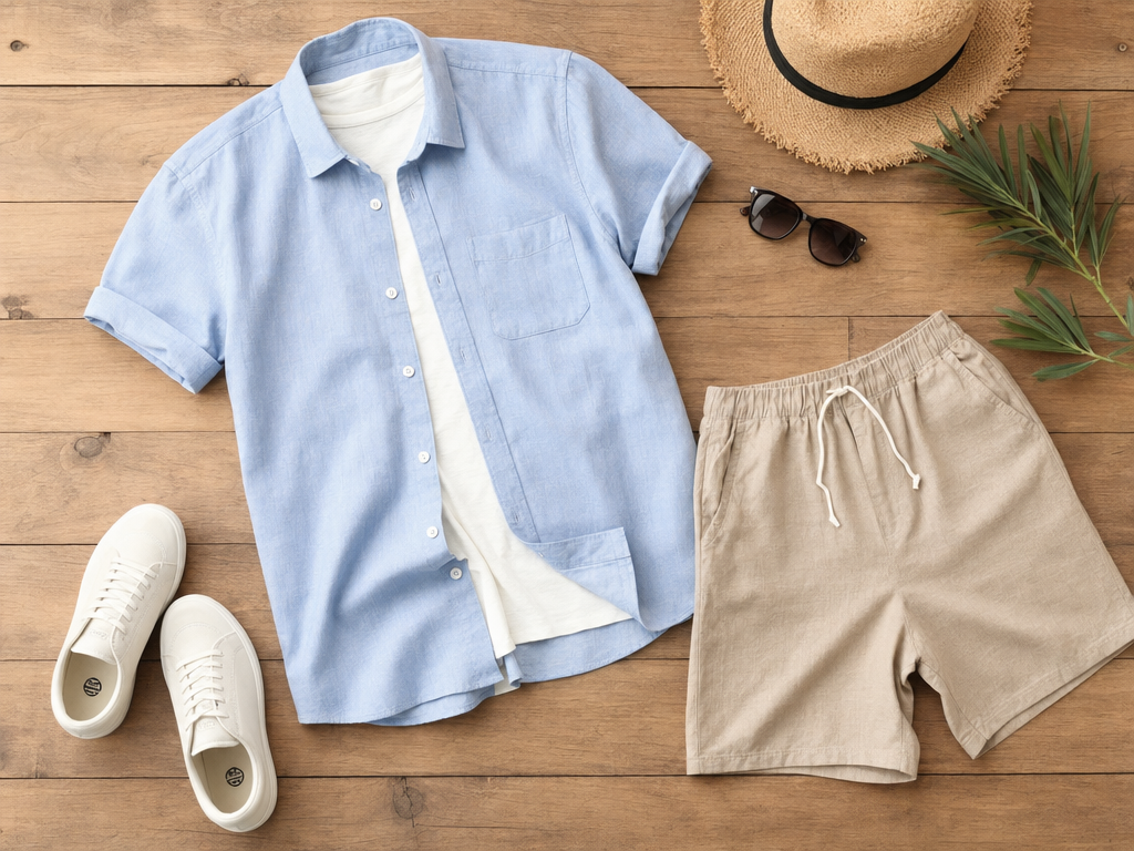 Summer outfit flatlay generated by GPT-Image-2 AI model